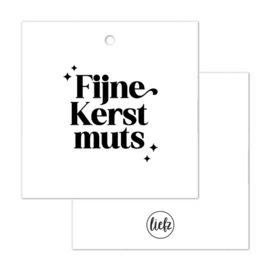 Cadeaulabel Kerst | Fijne Kerstmuts
