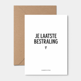 Kaart | Je laatste bestraling