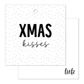 Cadeaulabel Kerst | Xmas kisses