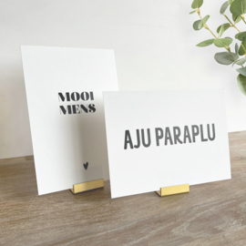 Kaarthouder | Messing