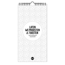 Verjaardagskalender | Laten we proosten & toosten