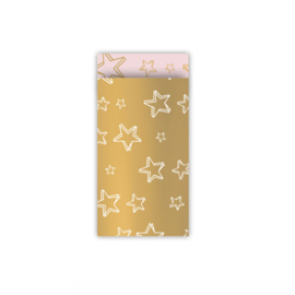 Cadeauzakjes | Stars | Goud | 7 x 13 cm | 5 stuks