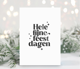 Kerstkaart | Hele fijne feestdagen
