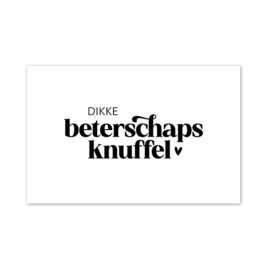 Mini kaartje | Dikke beterschapsknuffel