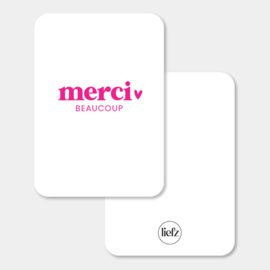 Midi kaart | Merci beaucoup
