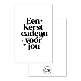 Mini kaartje Kerst | Een Kerstcadeau voor jou