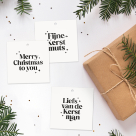 Cadeaulabel Kerst | Fijne Kerstmuts