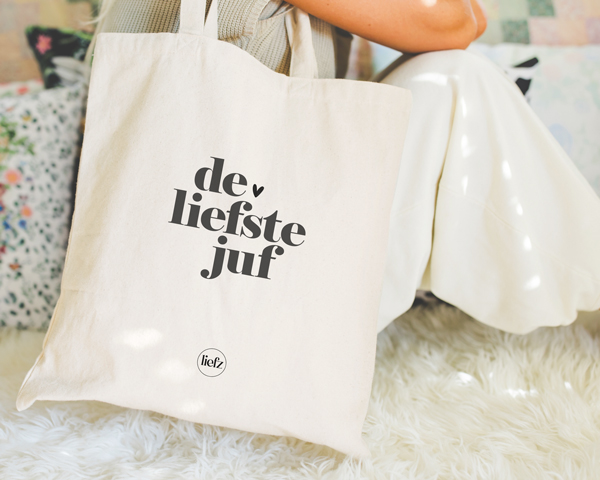 Katoenen tas | De liefste juf