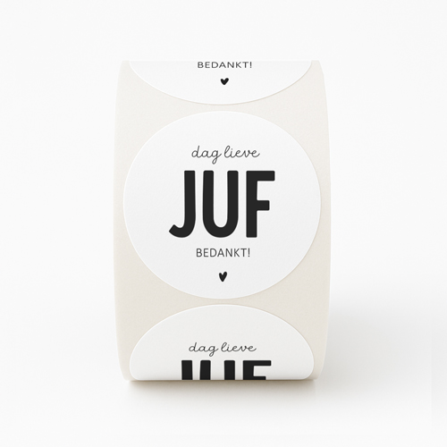 Stickers | Dag lieve juf bedankt | 10 stuks