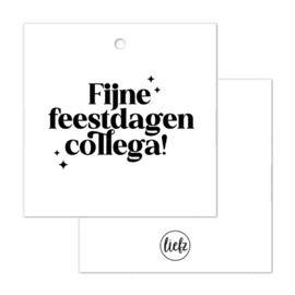 Cadeaulabel Kerst | Fijne feestdagen collega