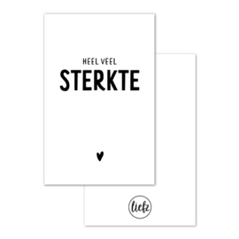 Mini kaartje | Heel veel sterkte