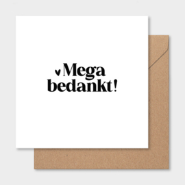 Dubbele kaart | Mega bedankt