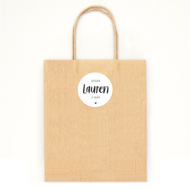 Cadeau tasje | Kraft | 18 x 8 x 22 cm | 5 stuks