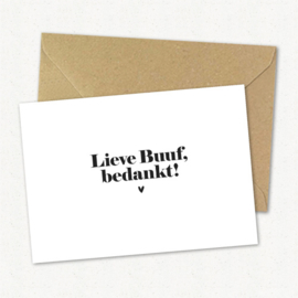 Kaart | Lieve Buuf, bedankt