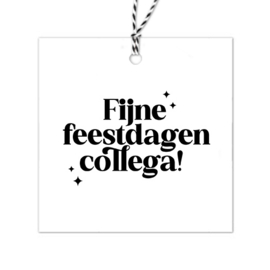 Cadeaulabel Kerst | Fijne feestdagen collega