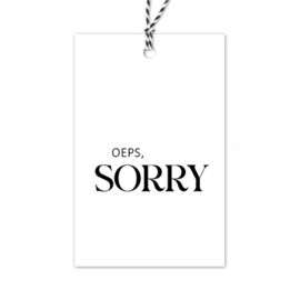 Cadeaulabel | Sorry