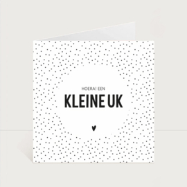 Dubbele kaart | Hoera een kleine uk