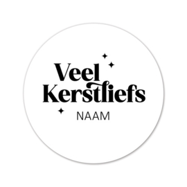 Stickers op maat | Kerst | Veel Kerstliefs + naam | 10 stuks