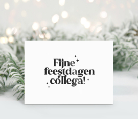 Kerstkaart | Fijne feestdagen collega