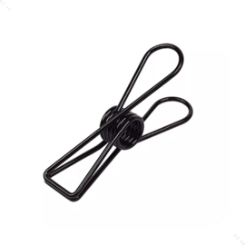 Fish clip | Zwart | 13 x 55 mm | 5 stuks