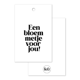 Cadeaulabel | Een bloemetje voor jou
