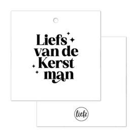 Cadeaulabel Kerst | Liefs van de Kerstman