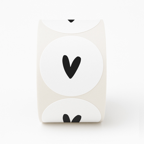 Stickers | Hartje | Wit | 10 stuks
