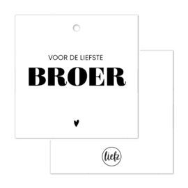 Cadeaulabel | Voor de liefste broer