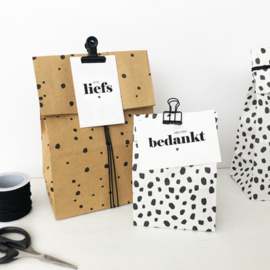 Blokbodemzakken | 101 Dots | 14 x 8 x 26 cm | 5 stuks