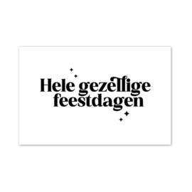 Mini kaartje Kerst | Hele gezellige feestdagen