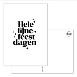 Kerstkaart | Hele fijne feestdagen