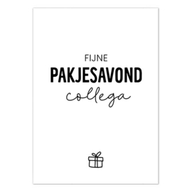 Kaart | Fijne pakjesavond collega