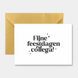 Kerstkaart | Fijne feestdagen collega