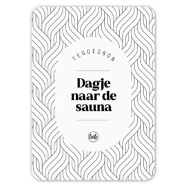 Tegoedbon | Dagje naar de sauna