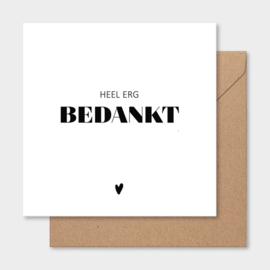 Dubbele kaart | Heel erg bedankt
