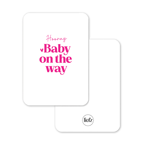 Midi kaart | Hooray baby on the way