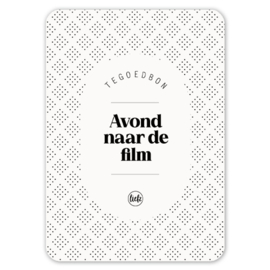Tegoedbon | Avond naar de film