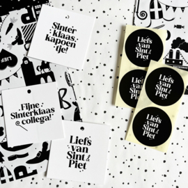 Cadeaulabel Sinterklaas | Fijne Sinterklaas collega