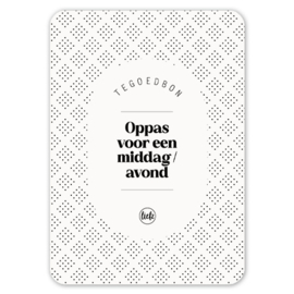 Tegoedbon | Een oppas