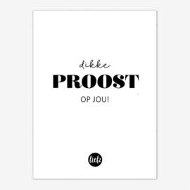 Fles etiket | Dikke proost op jou