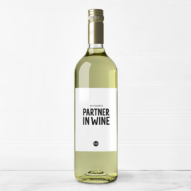 Fles etiket | Partner in wine