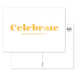 Kaart | Celebrate | Goudfolie