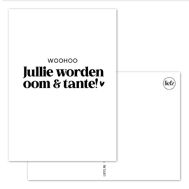 Kaart | Woohoo, jullie worden oom & tante
