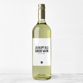 Fles etiket | Jij rijpt als goede wijn