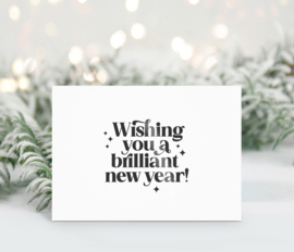Kerstkaart | Wishing you a brilliant new year