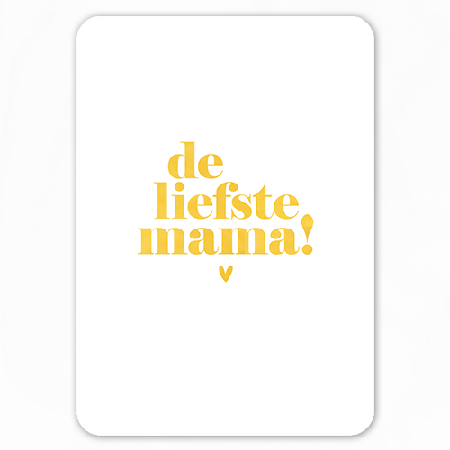 Kaart | De liefste papa | Goudfolie