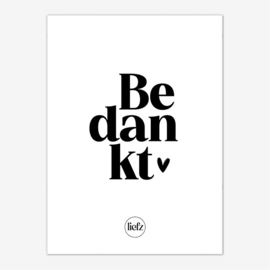 Fles etiket | Bedankt