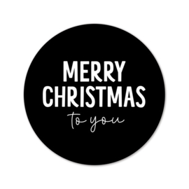 Stickers | Merry Christmas to you | 10 stuks