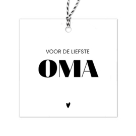 Cadeaulabel | Voor de liefste oma