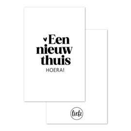 Mini kaartje | Een nieuw thuis